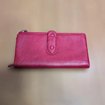 빨간색 가죽 장지갑