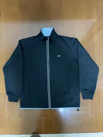 리복 블랙 집업 저지 L 사이즈