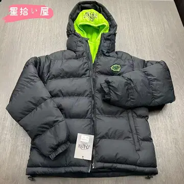 Synaworld 다운 자켓 후드 부착 블랙 XL