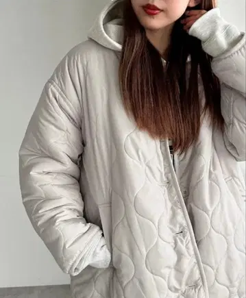 apres jour mignon 리버서블 퀼팅 블루종 보아