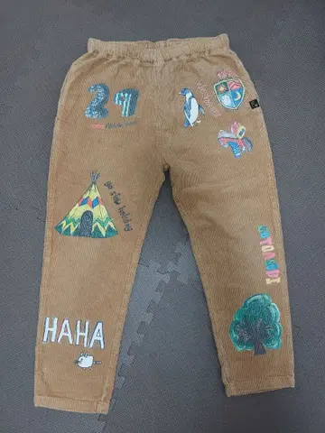 고슬로우 캐러밴 코듀로이 프린트 팬츠