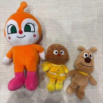 호빵맨 캐릭터 봉제 인형 3체 세트