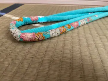 사가라 자수 허리띠 스카이블루 약 150cm