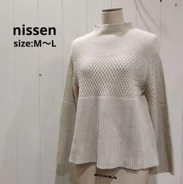 니센 일본제 시니어 패션 홀가먼트 니트 풀오버