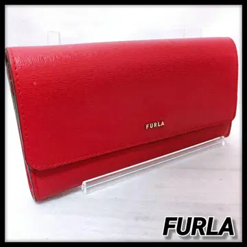 FURLA 훌라 장지갑 가죽 바빌론 레드 롱 지갑