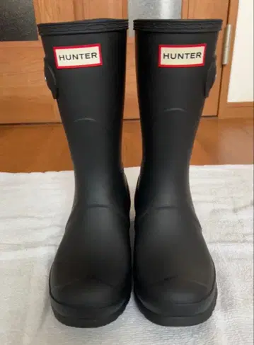 HUNTER 레인부츠 우먼 오리지널 숏 블랙