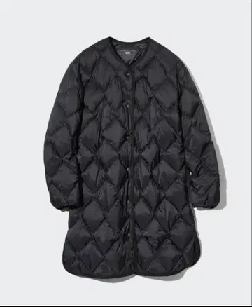 [ 새상품급 ] 유니클로 울트라 라이트 다운 릴랙스 자켓 롱 M 블랙