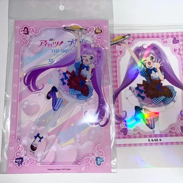 프리파라 아이카츠 콜라보 카페 라라 아크릴 스탠드 일괄 미개봉