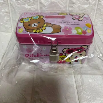 레어 Rilakkuma 리락쿠마 캣 저금통 소품함 캔 케이스