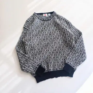 90s BOUVIAC 노르웨이산 노르딕 니트