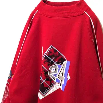 카미노 24 로고 맨투맨 트레이닝복 레드 빨간색 구제 의류