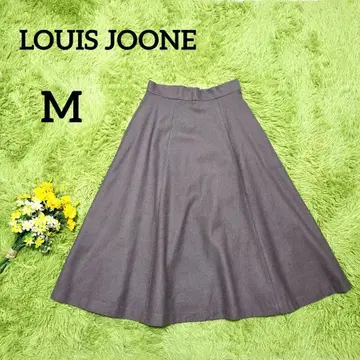 [루이조안] 플레어 스커트 브라운 M 울 100% 오피스