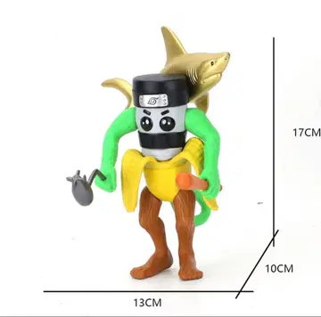 상어와 바나나 피규어 17cm