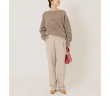 이에나 새상품 울 혼방 팬츠 40