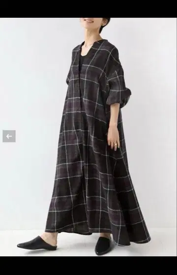 저널 스탠다드 펜들턴 체크 울 셔츠 원피스