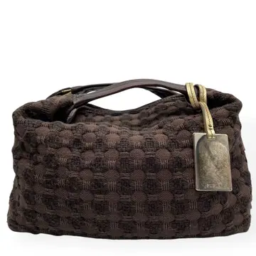 새상품급 FURLA 훌라 핸드백 울 가죽 브라운