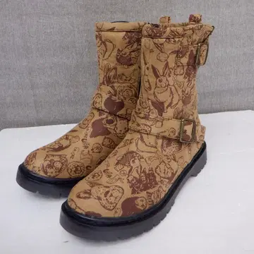 스칼라 SS-175: 토끼와 꽃 나비 올 패턴 엔지니어 부츠 L 사이즈