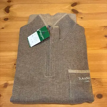 [ 미사용 새상품 ] St ANDREWS 하프 지퍼 니트