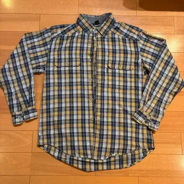 mont-bell 체크 무늬 플란넬 셔츠 M