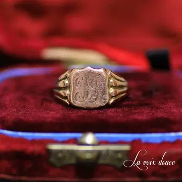 영국 앤티크 K9 시그넷 반지/다이얼 프랑스 루비 목걸이