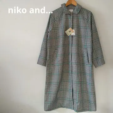 니코앤드 모듬 체크 스텐 C 코트