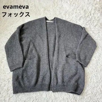 evameva 에붐에바 폭스 니트 가디건