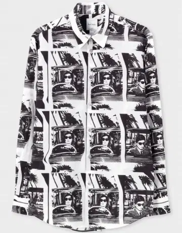 폴스미스 신상 화이트 블랙 셔츠