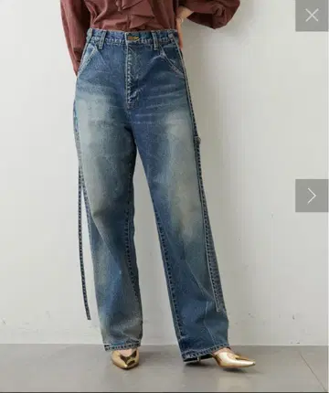 윔 가젯 서스펜더 데님