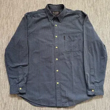 90s Abercrombie & Fitch 버튼 체크 셔츠 XL 상당