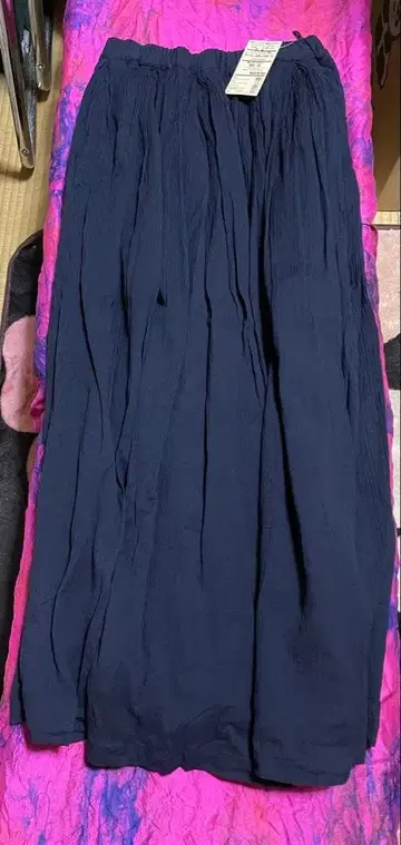 택 포함 미사용 새상품 무인양품 맥시 스커트 오가닉 코튼