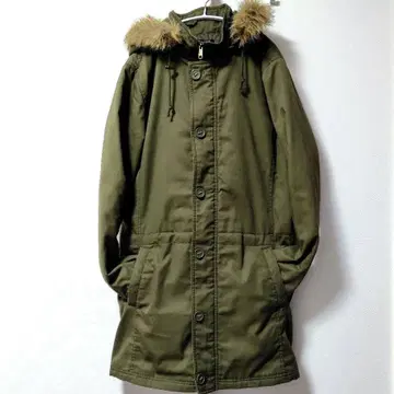 새상품급 남성용 모즈 코트 LL/XL 카키 Euroyal 인조 모피