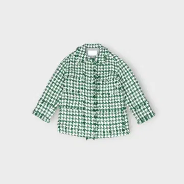 Ballsey [ 하운드 투스 트위드 프린지 자켓 ]