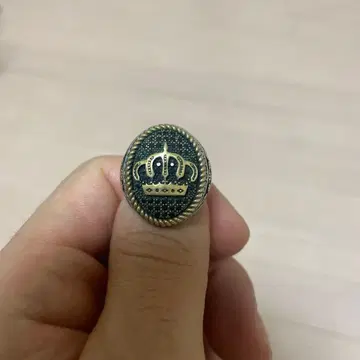 왕관 모티브 실버 반지