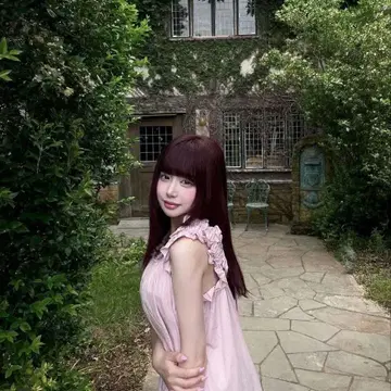 RiLi 핑크 슬리브리스 원피스