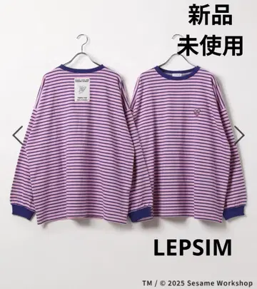 LEPSIM [ 미사용 새상품 ] 세서미 스트릿 보더 롱 T