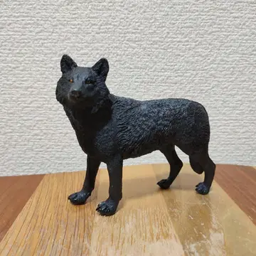 사파리 사 블랙 울프 피규어 늑대
