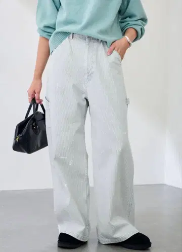 프레임워크 블리치 리페어 히코리 팬츠 색스 블루 36