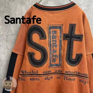 [ 일본제 ] 산타페 로고 자수 맨투맨 트레이닝복 구제 의류 빈티지