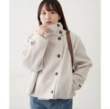 NICE CLAUP 스탠드 숏 자켓