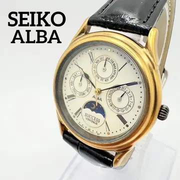 SEIKO ALBA 새상품 배터리 작동 시계 선&문 서세스 빈티지