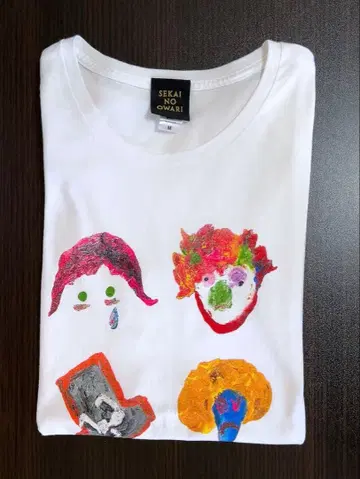 SEKAI NO OWARI 아트 프린트 티셔츠 M