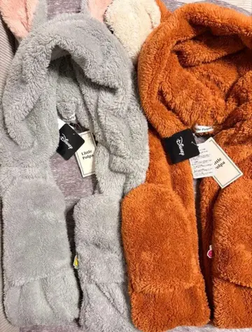 주토피아 닉 주디 팬캡 머플러 택 포함 새상품 디즈니