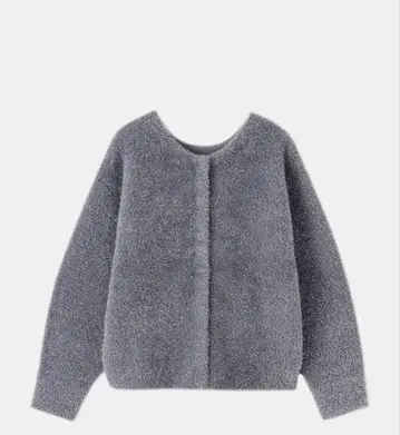 플라스테 라메 페더 2way 가디건 S 그레이