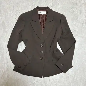 TAKEO NISHIDA 다크 브라운 테일러드 자켓 사이즈 13