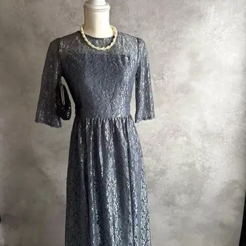 컨디션 최상 애니시스 롱 플레어 원피스 하객 포멀 세탁 가능