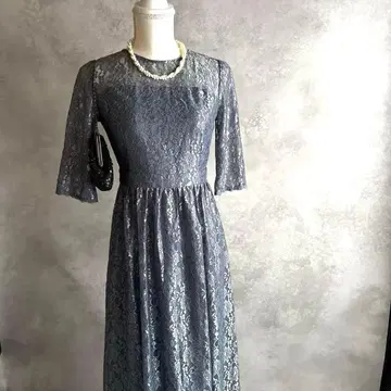 컨디션 최상 애니시스 롱 플레어 원피스 하객 포멀 세탁 가능