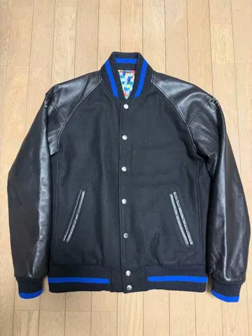 유니폼 익스페리먼트 바시티 자켓 가죽 소매 컬러 차트 2