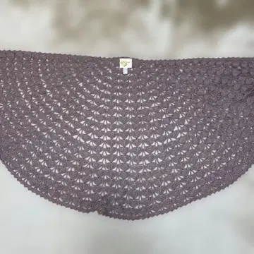 cuccia 레이스 뜨기 퍼플 스톨