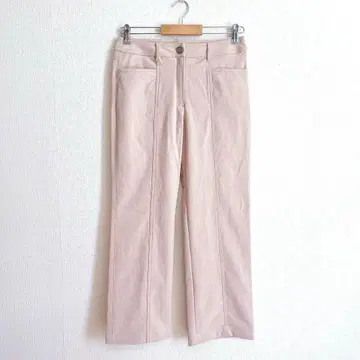 새상품급 Mydal 핑크 베이지 스트레이트 팬츠 스트레치 소재 L 11호
