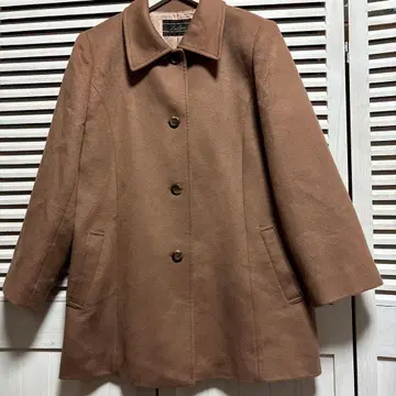 Leilian 브라운 캐시미어 코트